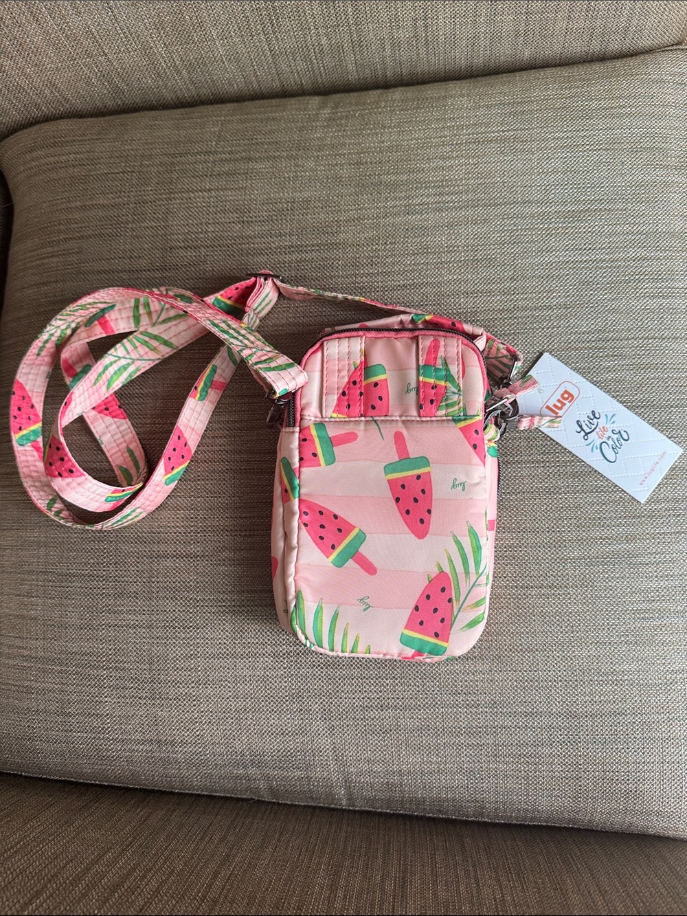 lug Pink Popsicle Quilted Crossbody Bag - Picture 2 of 6